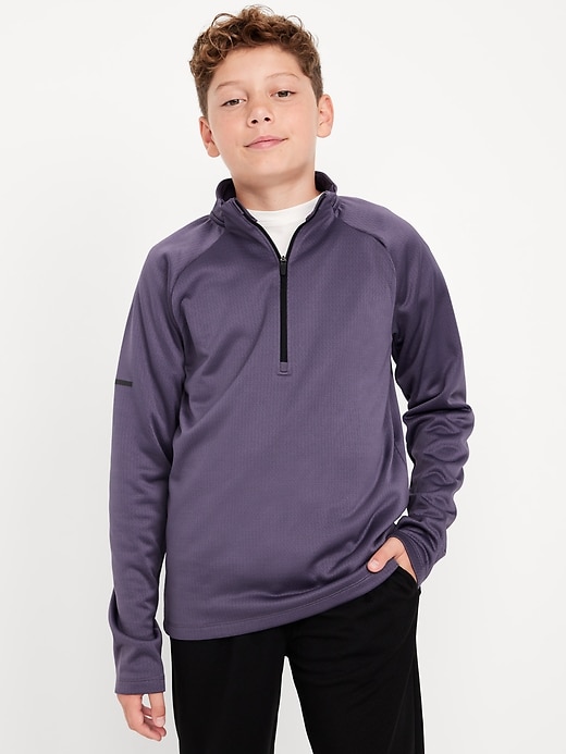 Image number 3 showing, Go-Dry Quarter-Zip Soccer Pullover for Boys
