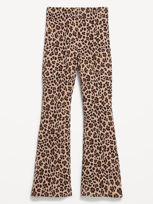 L'image numéro 1 présente Legging évasé à motif et à taille haute pour fille