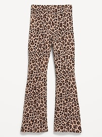 L'image numéro 1 présente Legging évasé à motif et à taille haute pour fille