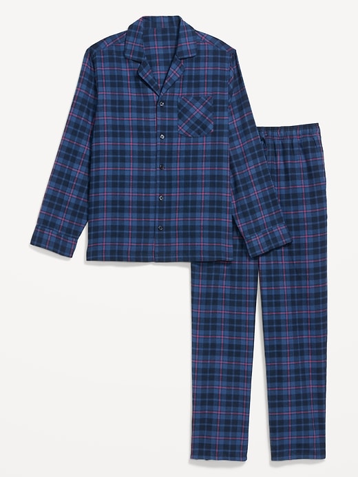 L'image numéro 1 présente Pyjama en flanelle à carreaux pour homme