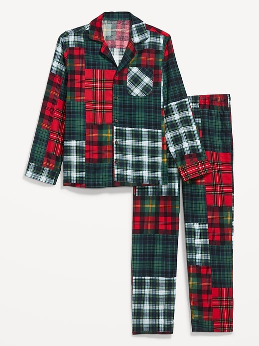 L'image numéro 2 présente Pyjama en flanelle à motif pour homme