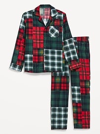 L'image numéro 2 présente Pyjama en flanelle à motif pour homme