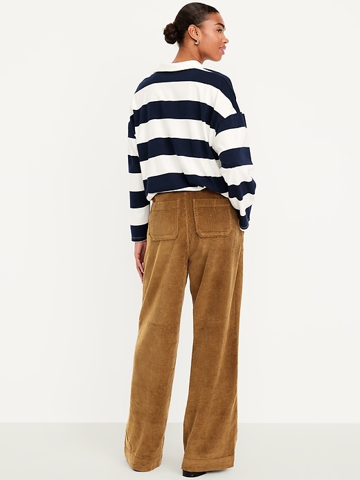 Image number 3 showing, High-Waisted Pull-On Corduroy Pants