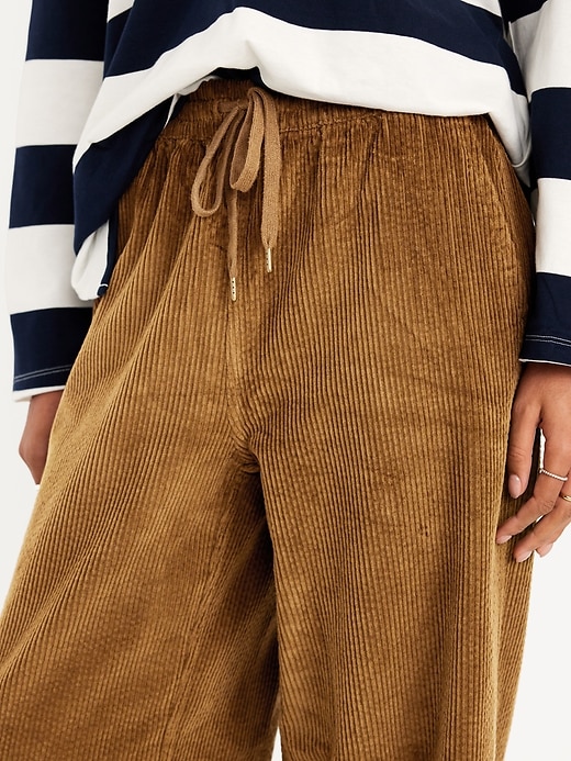 Image number 4 showing, High-Waisted Pull-On Corduroy Pants