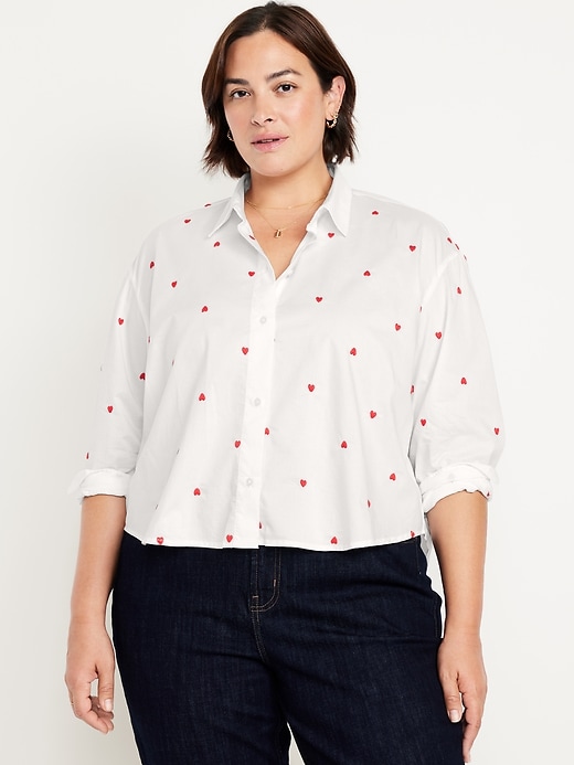 Image number 7 showing, Cropped Button-Down Shirt