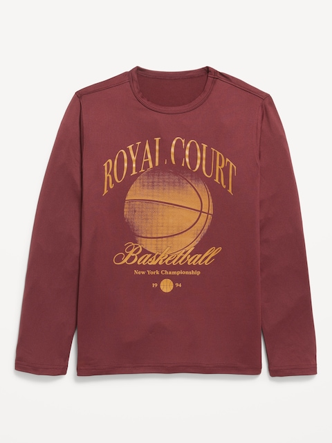 T-shirt à imprimé Performance NuageSport pour garçon - Velours Royal