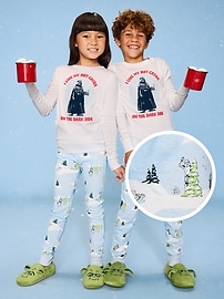 Image number 1 showing, Old Navy x Star Wars Gender-Neutral Snug-Fit Graphic Pajama Set for Kids