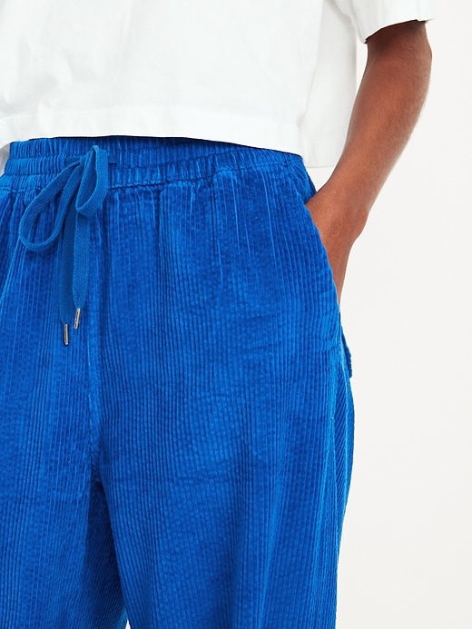 Image number 4 showing, High-Waisted Pull-On Corduroy Pants