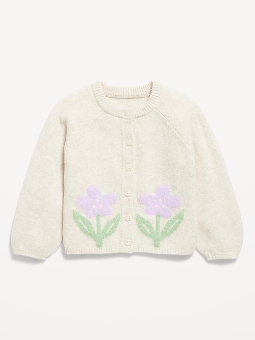 Image number 2 showing, SoSoft Graphic Cardigan Sweater for Toddler Girls