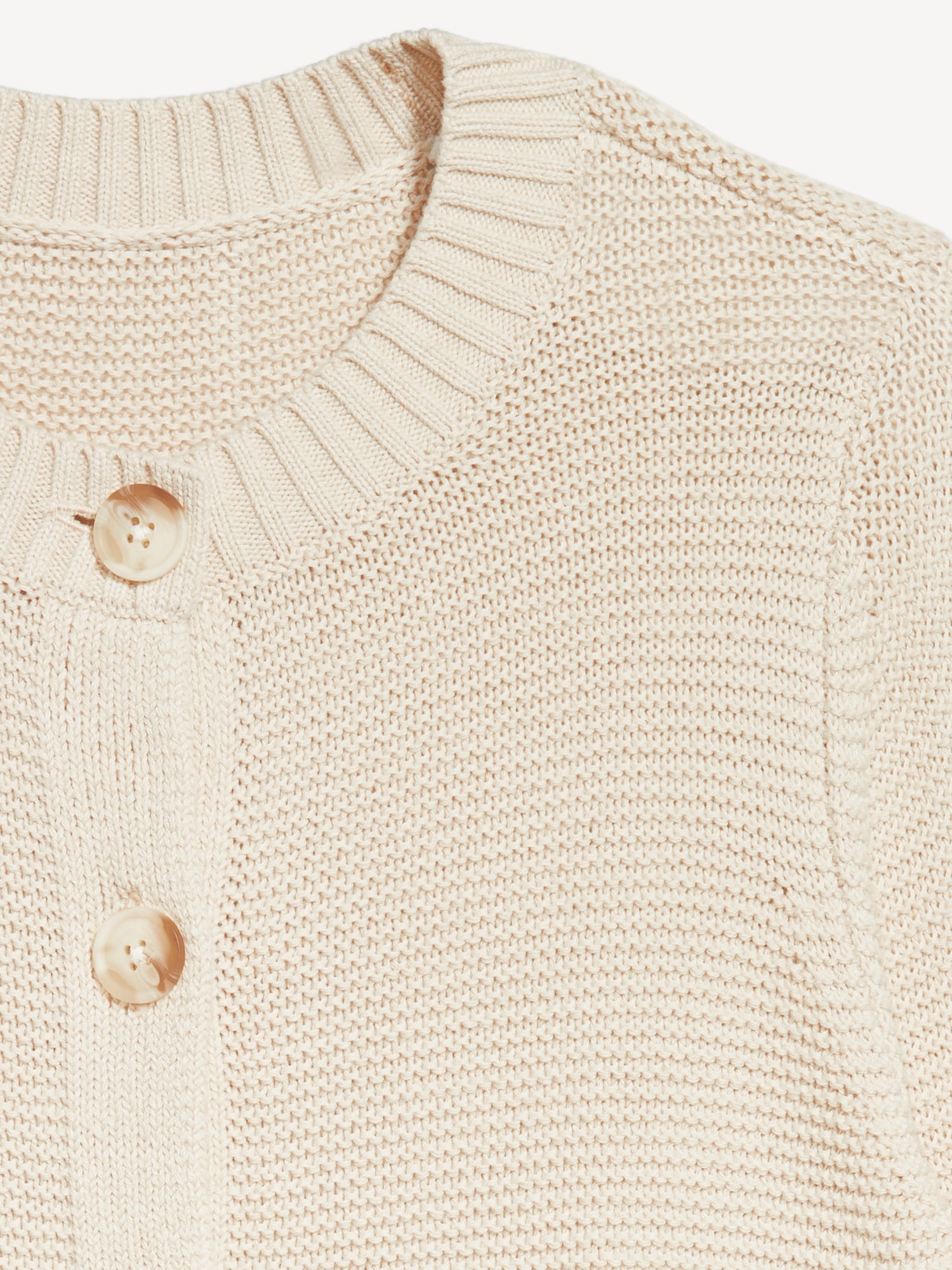 Seaside Cotton Garter-Knit Cardigan Sweater | Old Navy