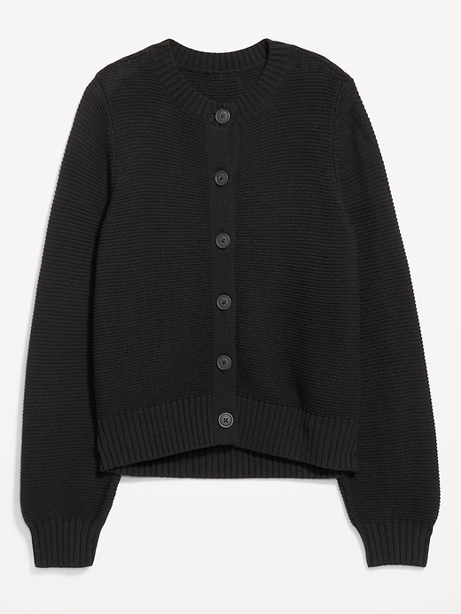 Image number 5 showing, Garter-Knit Cardigan Sweater