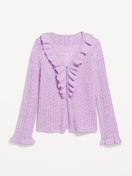 Image number 5 showing, Old Navy x Anna Sui Ruffle Cardigan Sweater