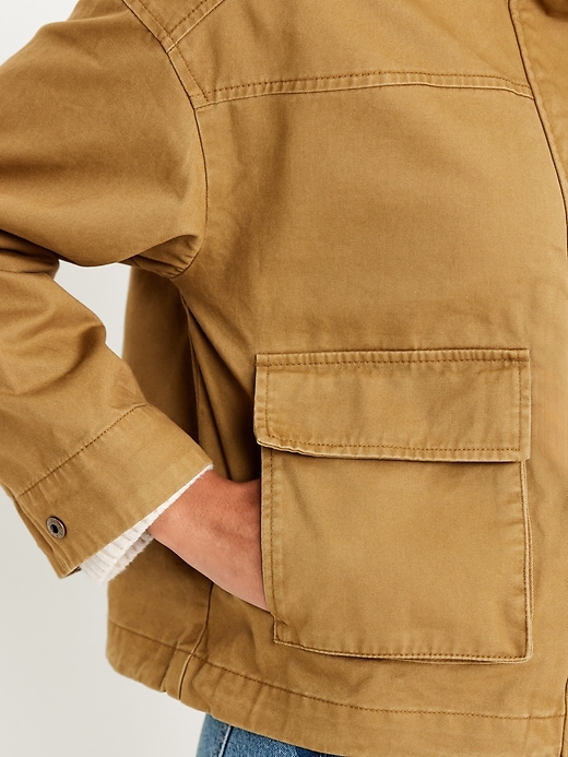 L'image numéro 6 présente Blouson aviateur utilitaire