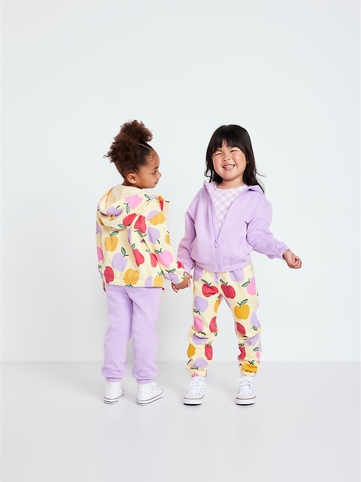 Image number 3 showing, Fleece Zip Hoodie for Toddler Girls