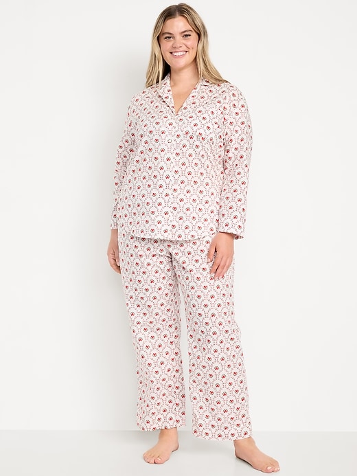 Image number 7 showing, Poplin Pajama Pant Set