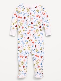 L'image numéro 1 présente Une-pièce ajusté Nuit ou jeu à pieds et à glissière bidirectionnelle Old Navy x Lovevery pour bébé
