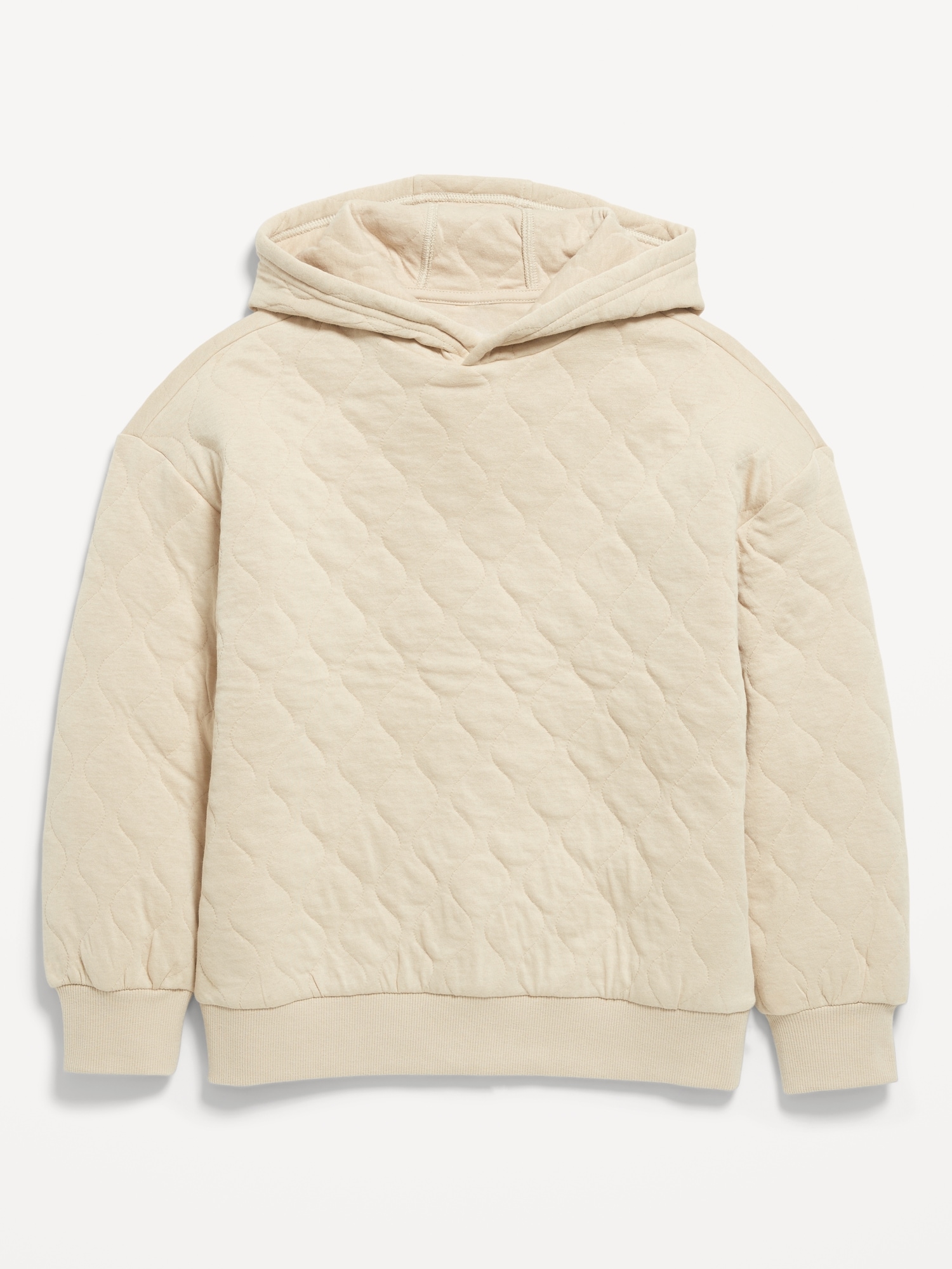 Oversized Quilted Hoodie for Boys