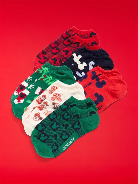 Disney© 6-Pack Novelty Ankle Socks for Women - Mickey