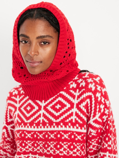 Passe-montagne en tricot crocheté - Amaryllis