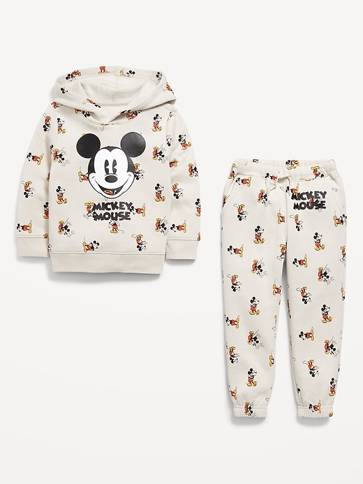 Image number 3 showing, Disney© Mickey Unisex Graphic Pullover Hoodie and Joggers Set for Toddler