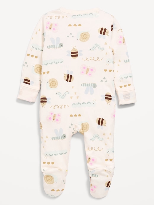 Image number 2 showing, 2-Way-Zip Sleep & Play Footed One-Piece for Baby