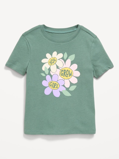 T-shirt à imprimé à manches courtes pour toute-petite fille