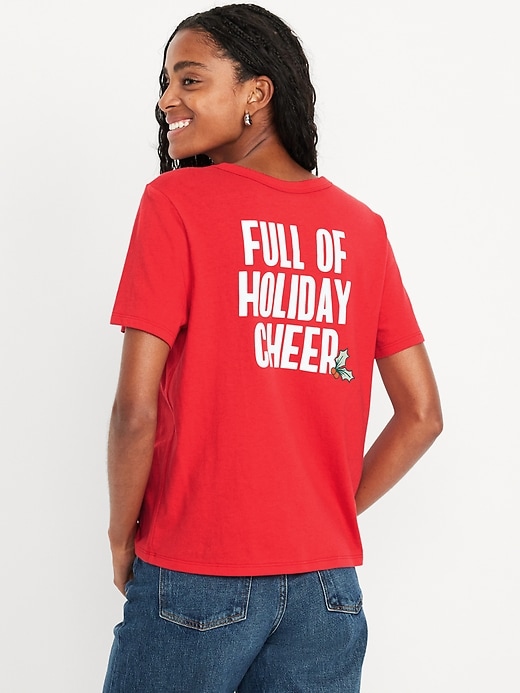 L'image numéro 2 présente T-shirt passe-partout ras du cou à imprimé