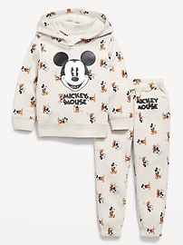 Image number 1 showing, Disney© Mickey Unisex Graphic Pullover Hoodie and Joggers Set for Toddler
