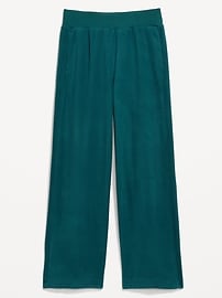 Image number 1 showing, Extra High-Waisted Microfleece Wide-Leg Pants