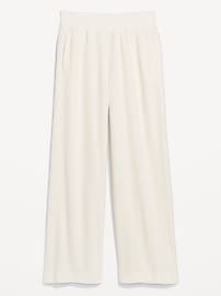 Image number 2 showing, Extra High-Waisted Microfleece Wide-Leg Pants