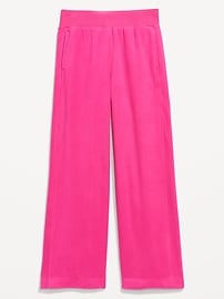 Image number 1 showing, Extra High-Waisted Microfleece Wide-Leg Pants