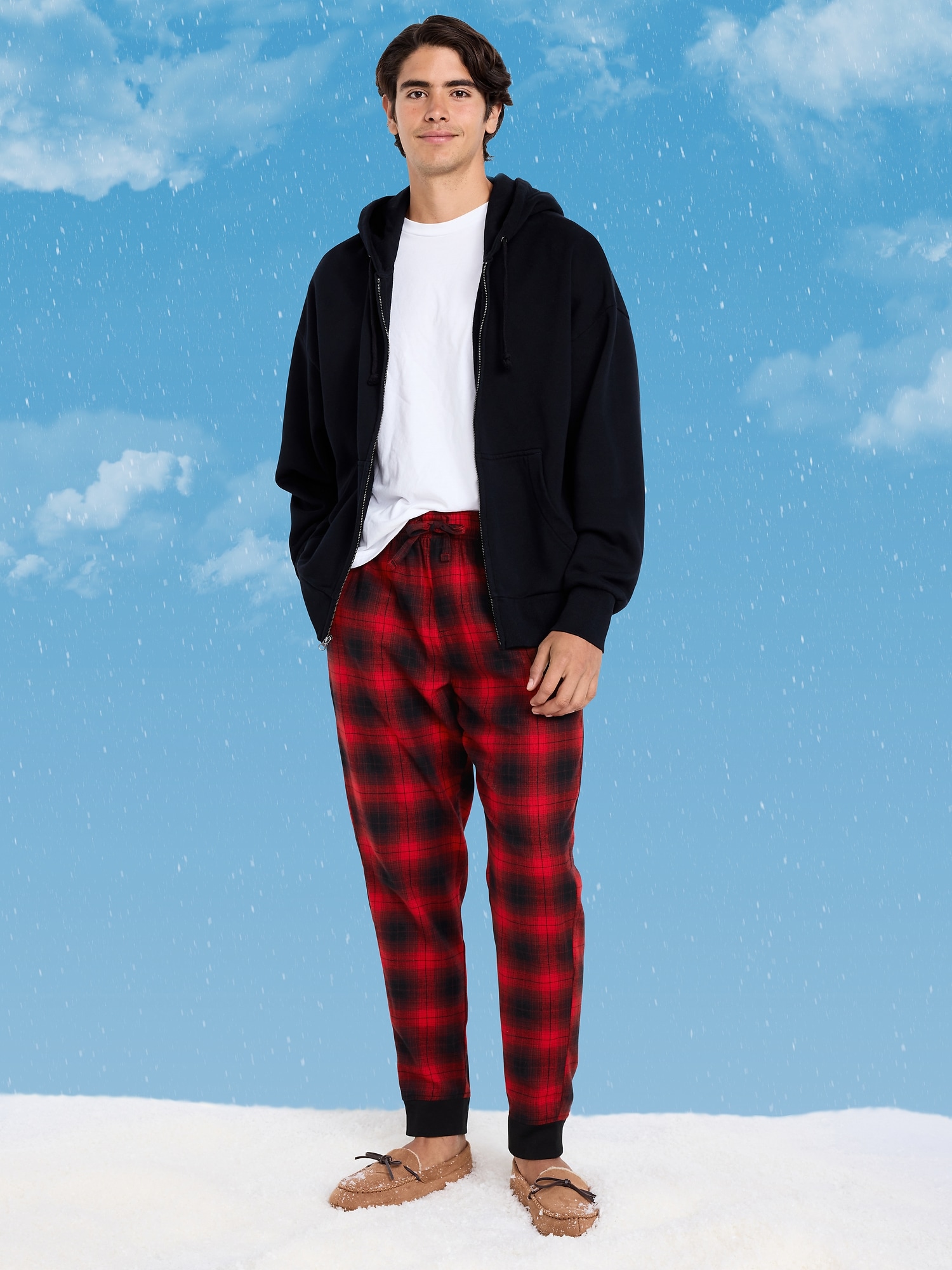 Flannel Pajama Joggers for Men