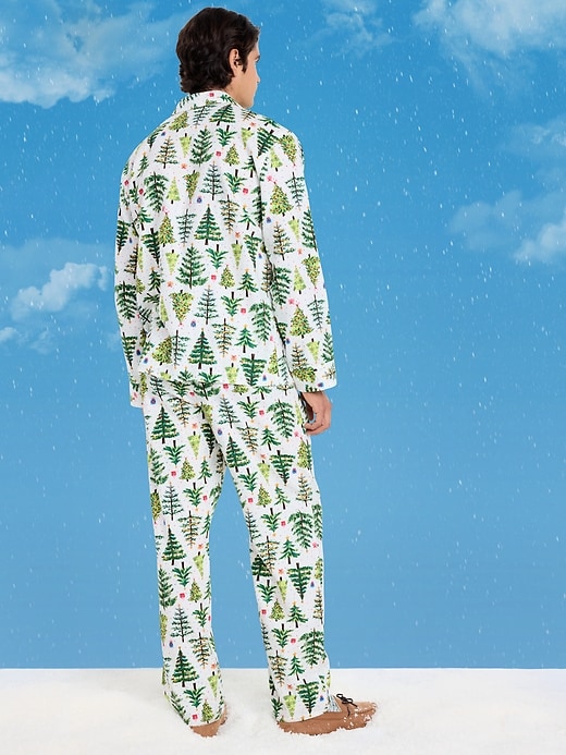 Image number 2 showing, Printed Flannel Pajama Set for Men