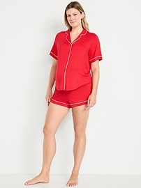 Image number 1 showing, Maternity Classic Pajama Short Set
