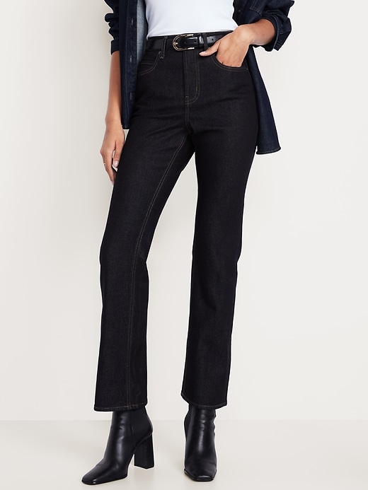 Image number 2 showing, Extra High-Waisted Baby Boot-Cut Jeans