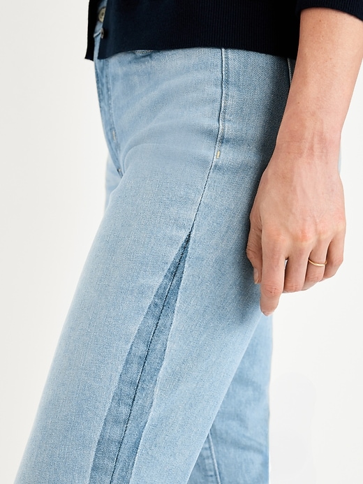 Image number 5 showing, High-Waisted OG Straight Cut-Off Ankle Jeans