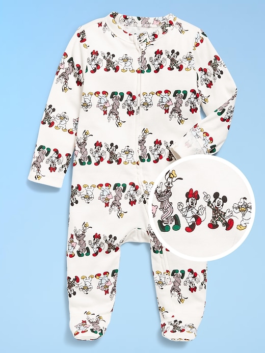 L'image numéro 1 présente Une-pièce Nuit ou jeu à pieds à glissière à double sens Old Navy x Disney© pour bébé