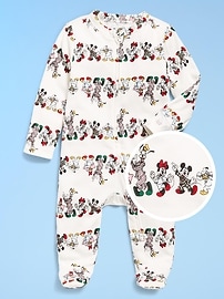 L'image numéro 1 présente Une-pièce Nuit ou jeu à pieds à glissière à double sens Old Navy x Disney© pour bébé
