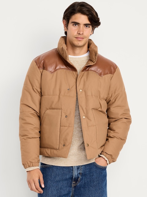 Veste rembourrée western en toile - Coupe-Vent Western :Doeadeer