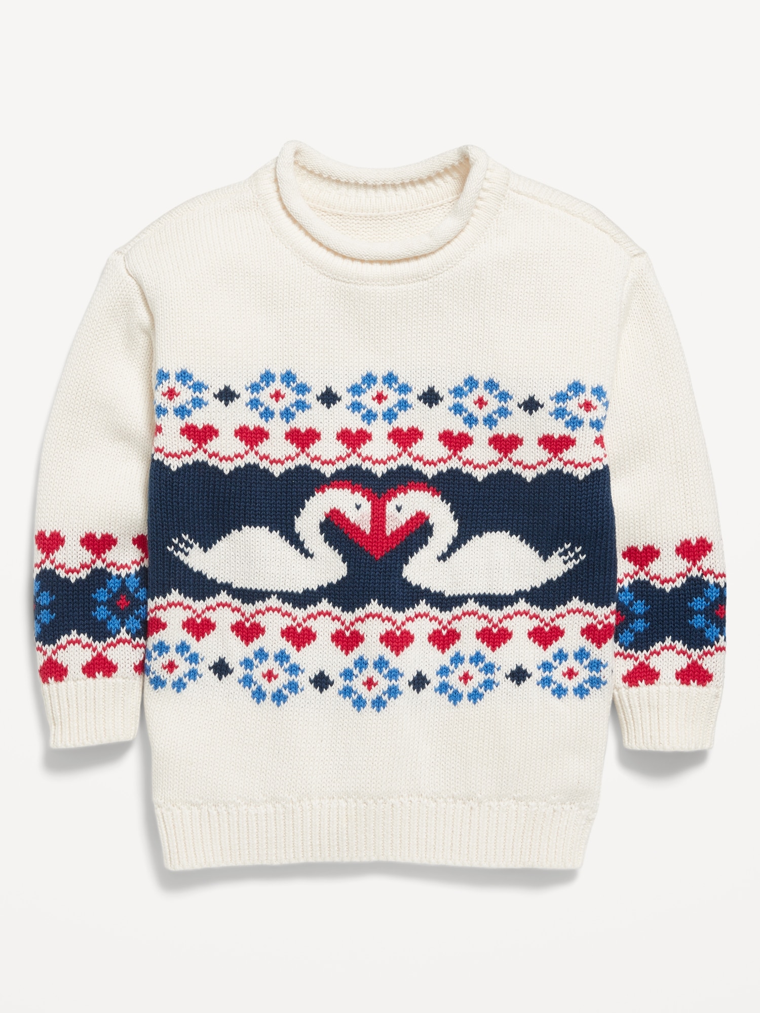 Printed Pullover Tunic Sweater for Toddler Girls