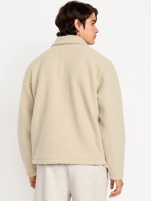 Image number 2 showing, Bouclé Sherpa Polo