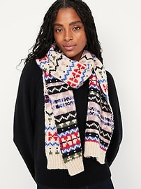 L'image numéro 1 présente Écharpe en tricot épais pour femme