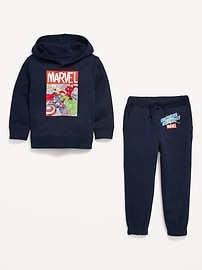 Image number 3 showing, Marvel™ Unisex Graphic Hoodie and Jogger Sweatpants Set for Toddler