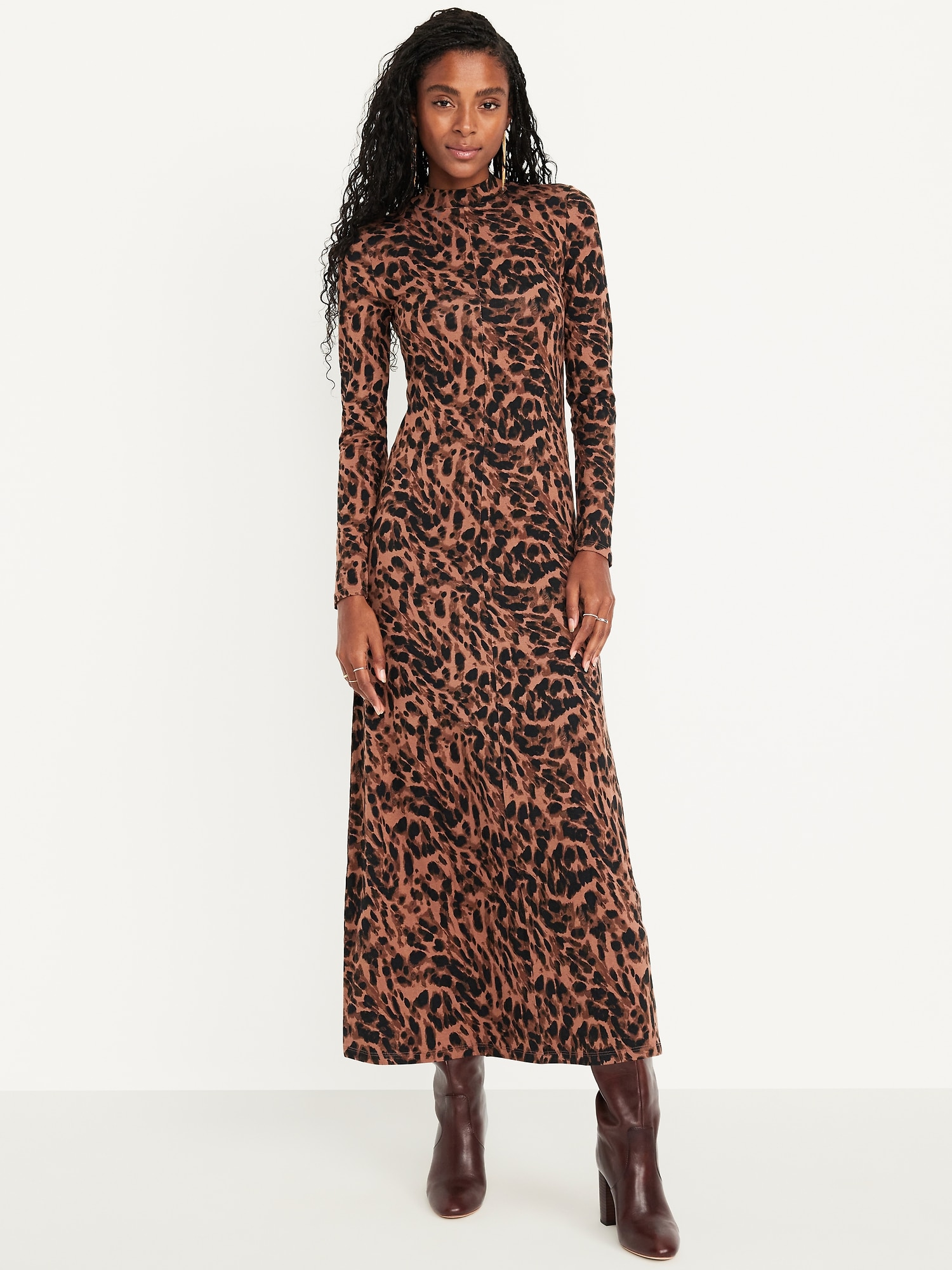 Mock Neck Maxi Dress | Old Navy