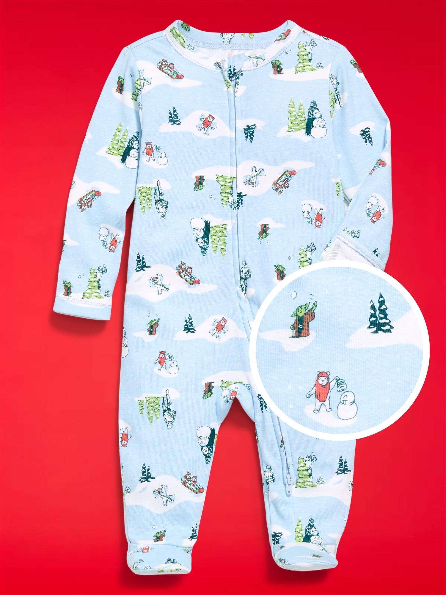 Old Navy x Star Wars Snug-Fit 2-Way-Zip Footed One-Piece for Baby