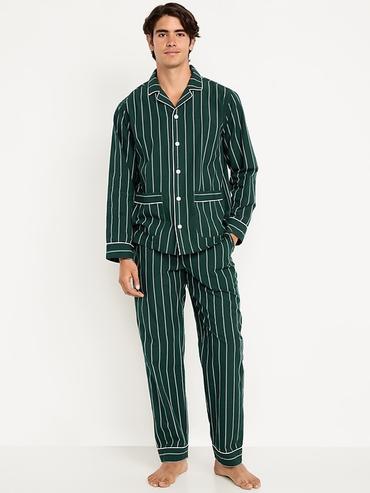 Image number 1 showing, Poplin Pajama Pant Set
