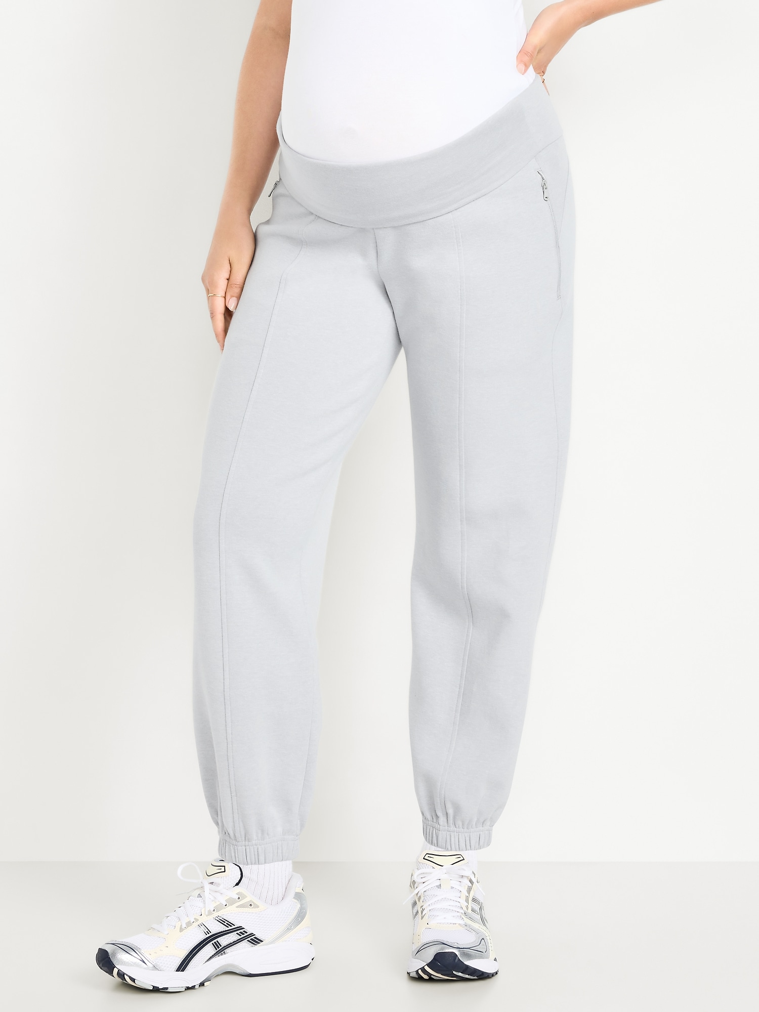 Pantalon de jogging en Molleton dynamique à taille rabattable maternit
