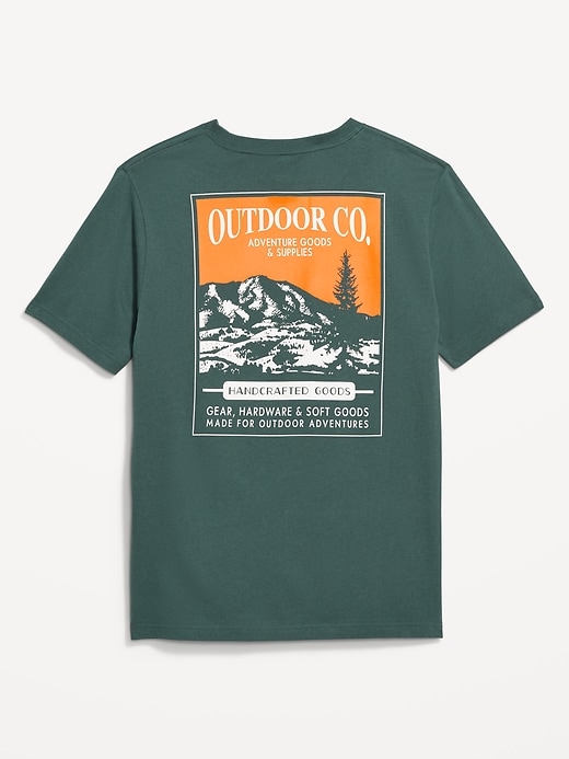 L'image numéro 2 présente T-shirt ras du cou à imprimé