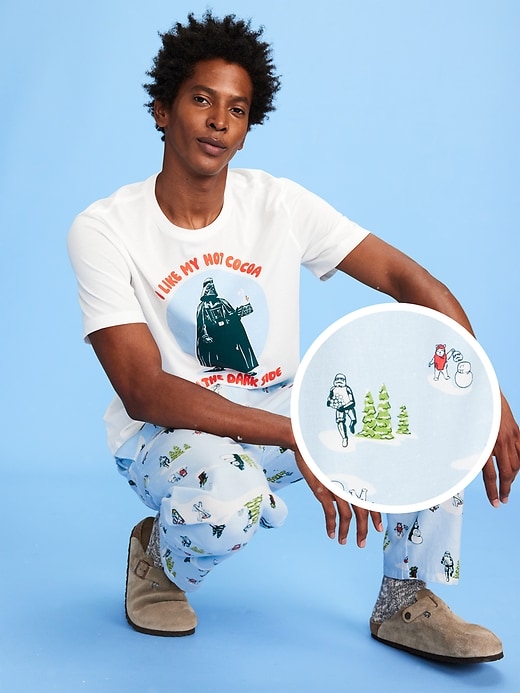 Image number 1 showing, Old Navy x Star Wars Printed Flannel Pajama Pants for Men