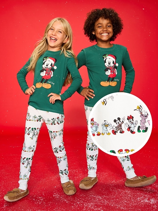 Image number 1 showing, Old Navy x Disney Gender-Neutral Snug-Fit Graphic Pajama Set for Kids